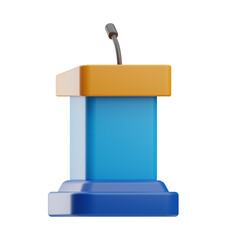 strategy marketing Podium illustration 3d