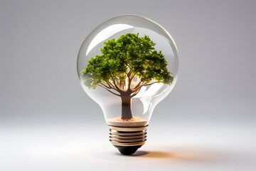 lights and trees symbols of green environmental innovation
