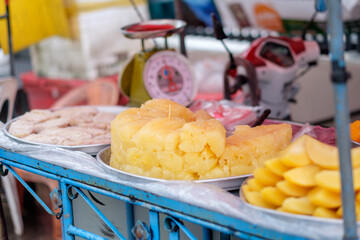 Pineapple Paradise: Exploring the Vibrant Flavors of Thailand's Street Food Cart