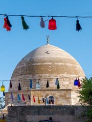 Dome on a Mosque in Mardin, Turkey, on a clear and sunny afternoon