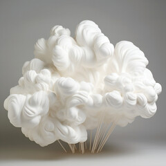 white clouds, sculpture