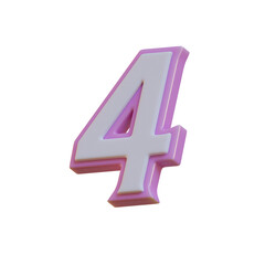 Obraz premium Romantic & Wedding 3D Alphabet or Lettering