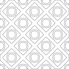 Vector pattern with symmetrical elements . Modern stylish abstract texture. Repeating geometric tiles from striped elements.Black and white pattern.