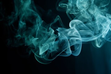 Smoke swirling on a dark background