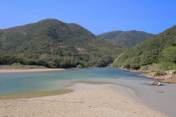 Jan 3 2015 a landscape of sai wan, sai kung, hong kong,