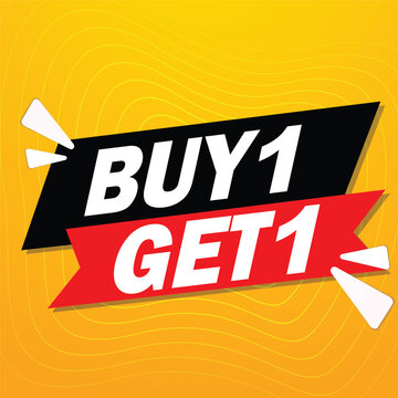 Buy 1 Get 1 Free banner template