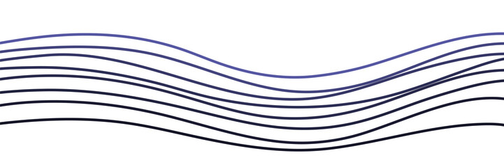 Abstract design gradient line art wavy flowing isolated on white background vector illustration good for wallpaper, backdrop, banner, and design template