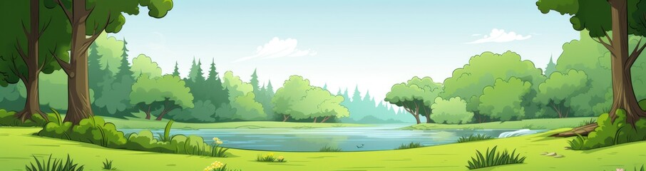 Cartoon natural background