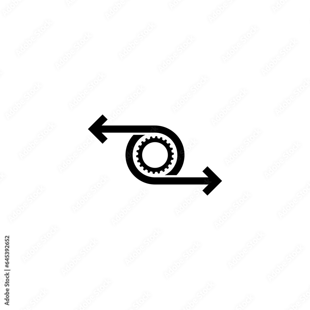 Poster workflow icon isolated on white background