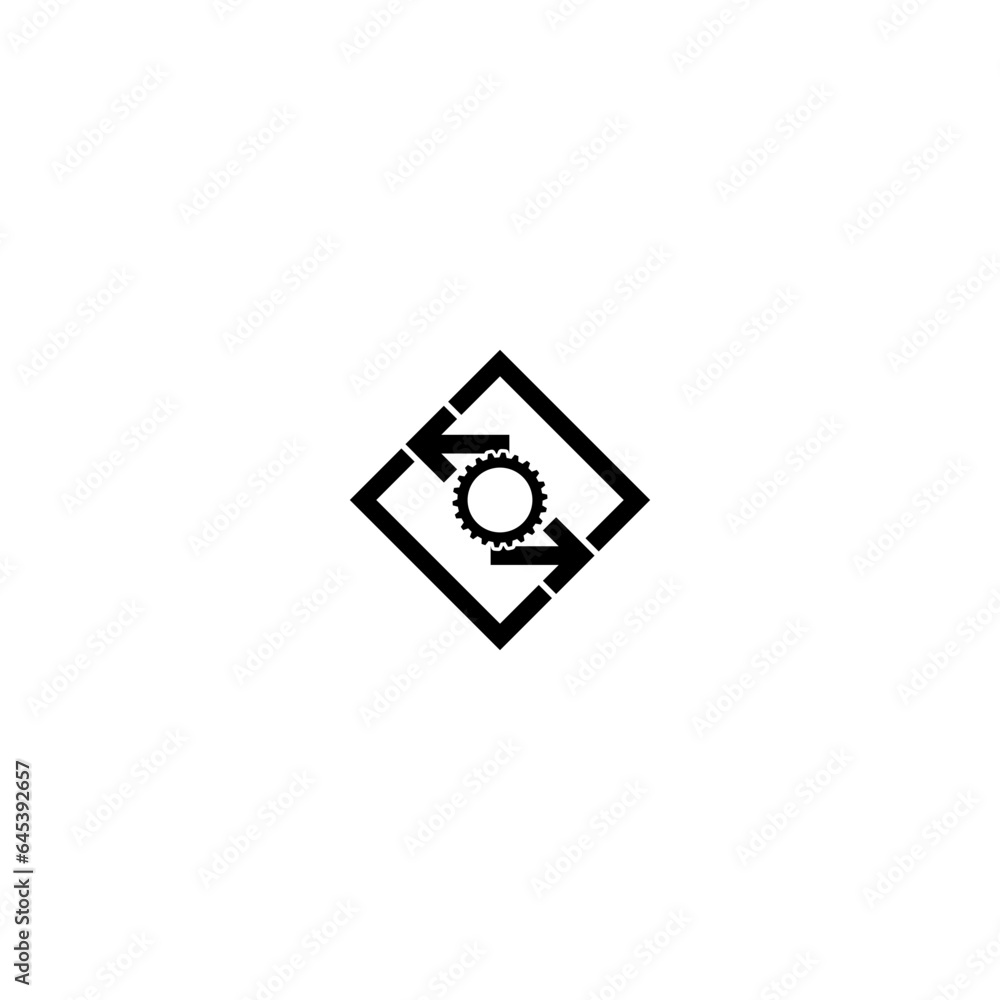 Poster workflow icon isolated on white background
