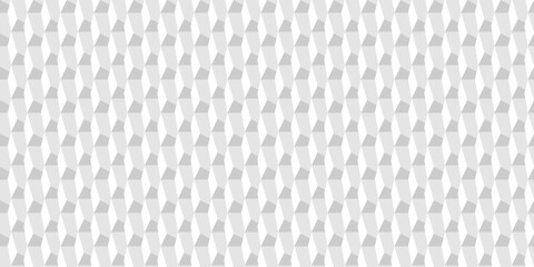 Vector seamless geometric structure pattern. White and gray relief 3d tile texture. Abstract modern decorative background
