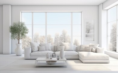 Modern living room interior