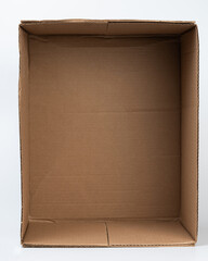 Empty clean cardboard box