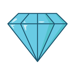 Diamond icon vector on trendy design