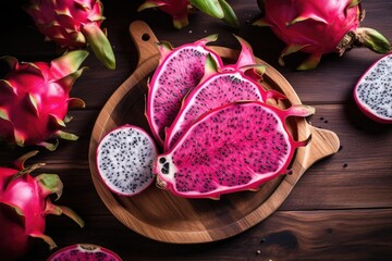 Obraz na płótnie Canvas Tropical dragon fruit or pitaya