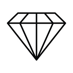 Diamond icon vector on trendy design