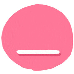 The underscore sign is in a pink circle.