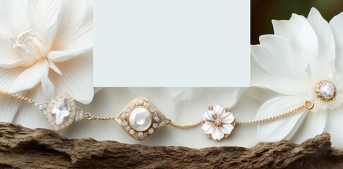 beautiful and elegant premium jewelry banner a royal gift generative ai
