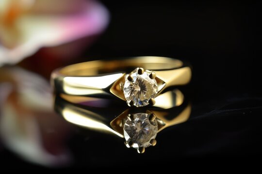 realistic and designer ring jewel photography with royal stone generative ai