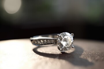 realistic platinum royal ring photography for couple special event generative ai