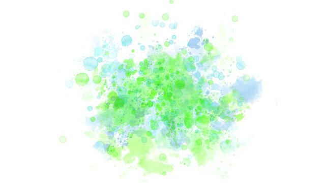 watercolor splashes; background for title and logo (3 splashes set)