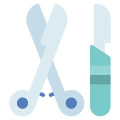 Scalpel and Forceps Icon