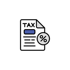 Tax  design with white background stock illustration