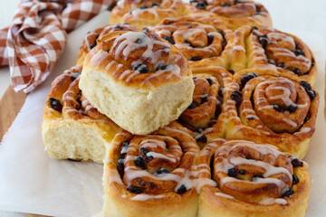 Chelsea buns – a type of currant bun