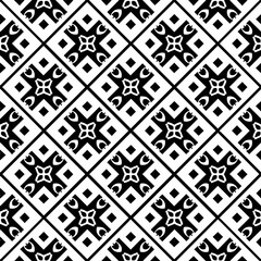 White background with black pattern. Seamless texture for fashion, textile design,  on wall paper, wrapping paper, fabrics and home decor. Simple repeat pattern.