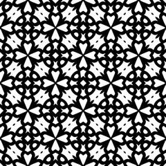 White background with black pattern. Seamless texture for fashion, textile design,  on wall paper, wrapping paper, fabrics and home decor. Simple repeat pattern.