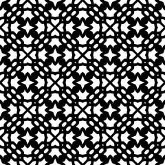 White background with black pattern. Seamless texture for fashion, textile design,  on wall paper, wrapping paper, fabrics and home decor. Simple repeat pattern.