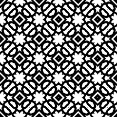White background with black pattern. Seamless texture for fashion, textile design,  on wall paper, wrapping paper, fabrics and home decor. Simple repeat pattern.