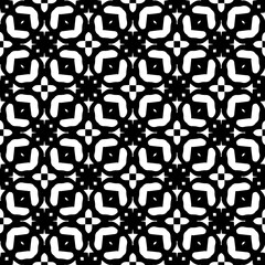 White background with black pattern. Seamless texture for fashion, textile design,  on wall paper, wrapping paper, fabrics and home decor. Simple repeat pattern.