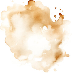 Light brown stain element paint watercolor