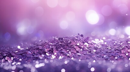  a blurry photo of a purple background with lots of glitter.  generative ai