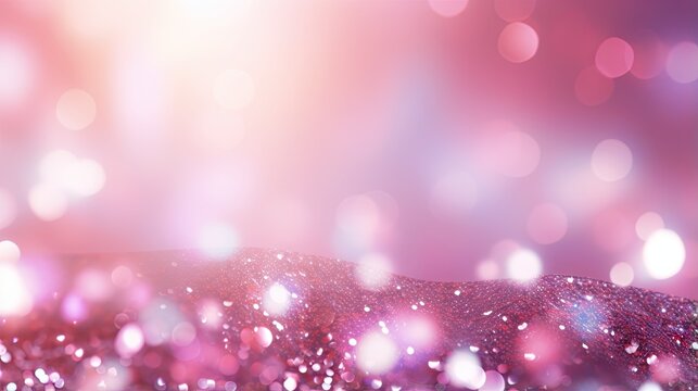  a blurry photo of a pink background with small bubbles.  generative ai