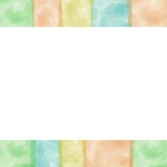 くすんだ色合いの水彩テクスチャのフレーム
