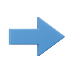 Arrow, 3d icon illustration with transparent background 