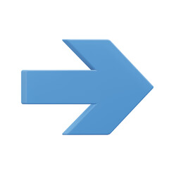 Arrow, 3d icon illustration with transparent background 