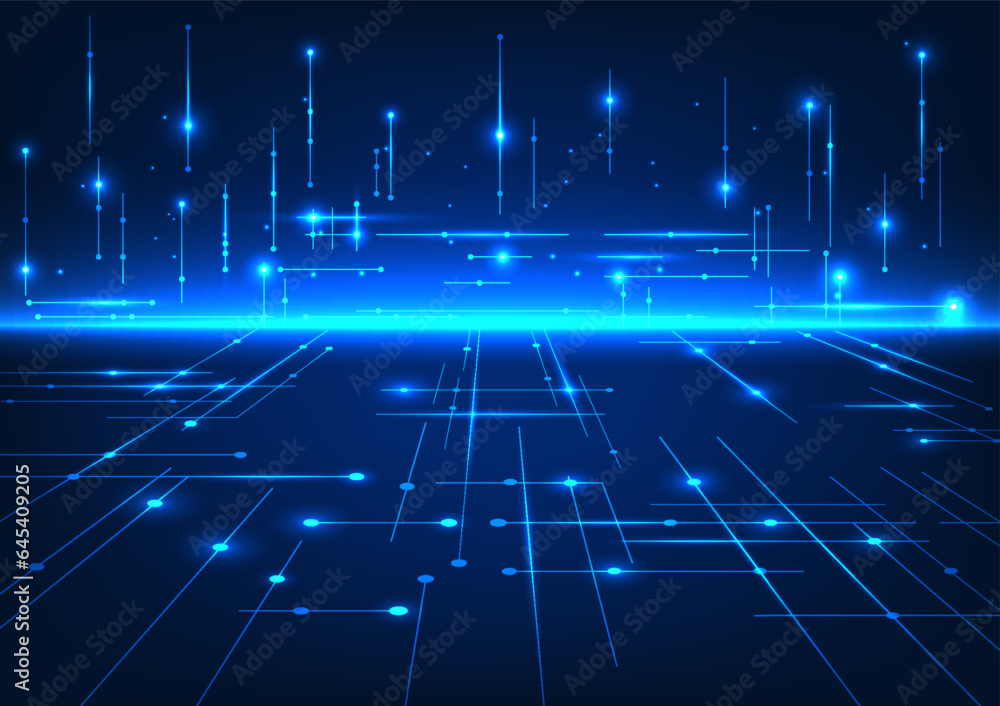 Poster technology background. the lines are arranged overlapping each other to form a grid pattern. it repr