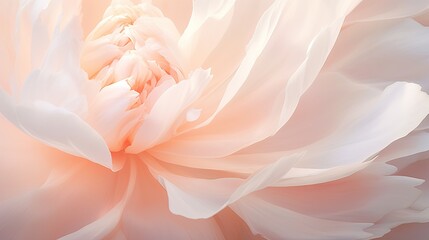  a close up of a large white flower with a pink center.  generative ai