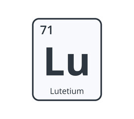 Lutetium Chemical Symbol. 
