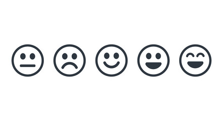 Monochromatic Feedback Faces Symbol
