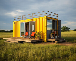shipping container ADU (accessory dwelling unit), aka tiny home or in-law unit