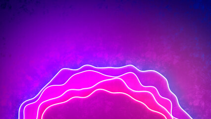 violet pink red and blue flickering volumetric forms colorful bg - abstract 3D illustration