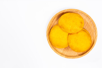 Tasty Fried Cakes Filled With Chicken - Traditional Colombian Cuisine