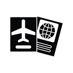 passport icon design, illustration design