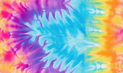 Obraz premium Watercolor indigo tie-dye wallpaper.