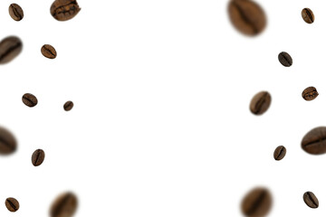 coffee beans copy space frame