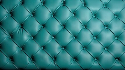 Fototapeta na wymiar a close up of a green leather upholstered wall. generative ai